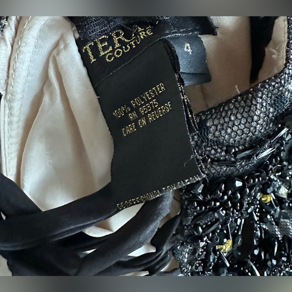 Terani Couture black gown/ evening dress. Worn once in perfect condition - Picture 7 of 8